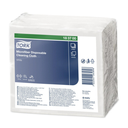 Chiffons Microfibre Jetables Tork - Blanc