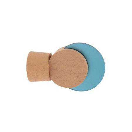 Embouts Rideaux Eclipse HOMEMAISON - 28mm Bleu Pastel