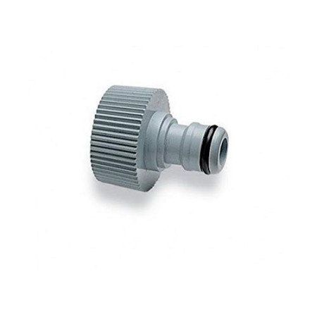 Raccord Robinet Tuyau Arrosage Gris - 3/4"