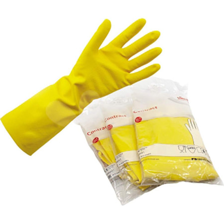 Gants Ménage Vileda Contract Jaunes - Lot de 2
