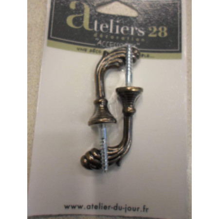 Crochets Porte-Embrasse Ateliers 28 - Bronze Antique