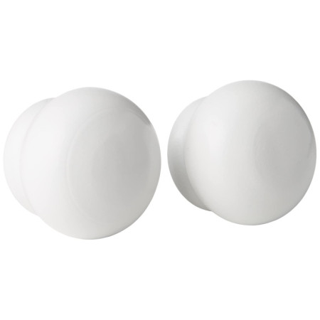 Embouts Rideaux Ateliers 28 - Blanc Laqué Ø28mm