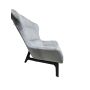 Fauteuil Velours Côtelé Gris Souris Confortable - Modèle Exposition