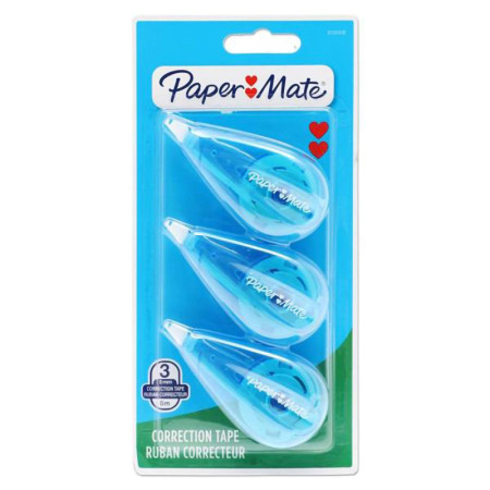 Paper Mate Mini Correcteurs (Lot de 3, Bleu)