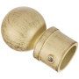 Embout Rideau Boule Or Patiné - Ateliers 28