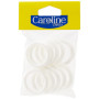 Anneaux Rideaux Caroline Deco Blanc - Lot de 10