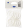 Anneaux Rideaux Caroline Deco Blanc - Lot de 10