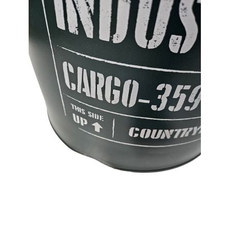Tabouret Industriel Bois Corde Bleu Pétrole Cargo - Modèle Exposition