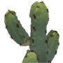 Cactus Artificiel Pot Terre Cuite Déco Intérieure Vert Bleu  - Modèle exposition
