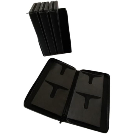Coffret de 4 étuis de Rangement pour 192 Cd/DVD. Idéal pour un usage personnel ou professionnel.