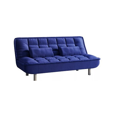 Canapé convertible clic-clac MISHAN en tissu - Bleu