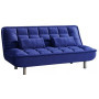 Canapé convertible clic-clac MISHAN en tissu - Bleu