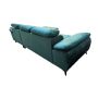 Canapé d'angle droit convertible en velours vert SAMARA de Pascal Morabito