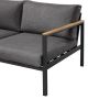 Salon de jardinen aluminium : un canapé 2 places, deux fauteuils- VAIRAO de MYLIA