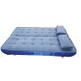 Canapé convertible clic-clac MISHAN en tissu - Bleu