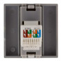 Prise RJ45 Simplea : Encastrée, Blanc, Noir, Argent