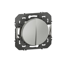 Interrupteur Double Legrand Dooxie - Commande Éclairage