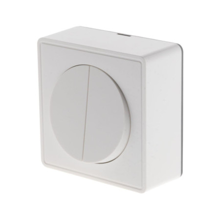 Interrupteur Double Va-et-vient Blanc 10A