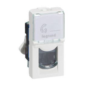 Prise RJ45 Cat6 Legrand Mosaic Blanche