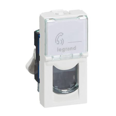 Prise RJ45 Cat6 Legrand Mosaic Blanche