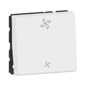 Interrupteur VMC Legrand Mosaic Blanc 2 Modules