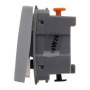 Interrupteur Va-et-vient 1/2 module Argent