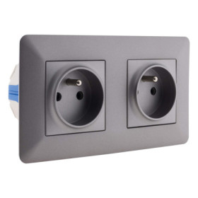 Double Prise Affleurante Artezo Zenitech 16A