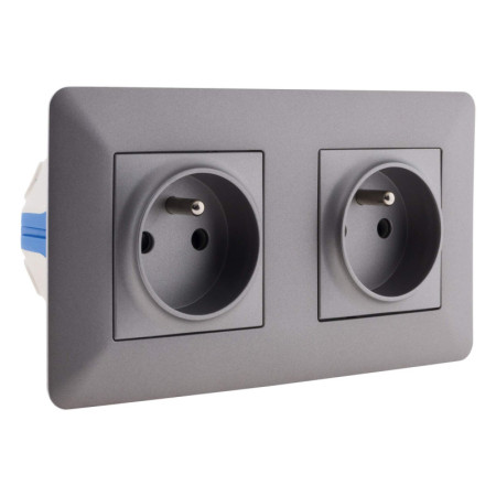 Double Prise Affleurante Artezo Zenitech 16A