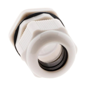 Presses-étoupes IP68 Ø20mm Blanc - Lot de 4