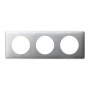 Plaque Céliane 3 Modules Aluminium Brossé