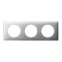 Plaque Céliane 3 Modules Aluminium Brossé