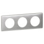 Plaque Céliane 3 Modules Aluminium Brossé