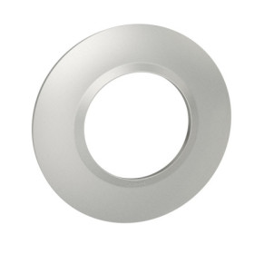 Plaque Dooxie Legrand Ronde Aluminium Mat