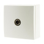 Prise TV Saillie Blanche - Installation Facile