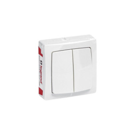 Interrupteur Double Legrand Blanc Encastrable