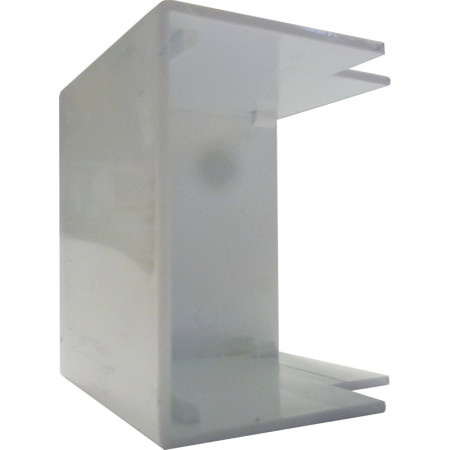 Angle Extérieur Goulotte Câble Gris - Lot de 2