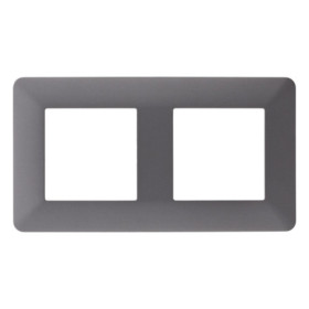 Plaque finition double Gris Anthracite Artezo