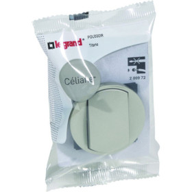 Bouton Poussoir Legrand Célian Titane