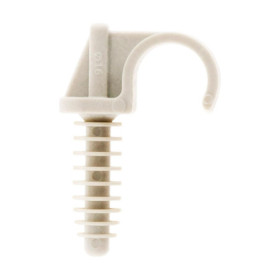Fixe-tubes Gris Ø16mm - Lot de 10 - Zenitech