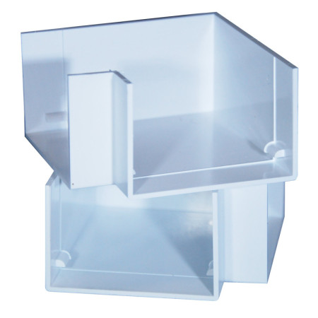 Boîtiers électriques encastrés blancs (2 pièces)