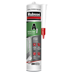 Mastic Acrylique Rubson A1 Intérieur & Extérieur Ton PierreBeige