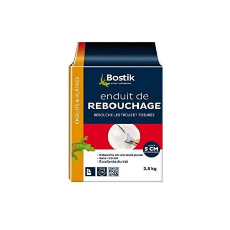 Enduit Rebouchage Bostik Poudre Blanc 2.5 kg