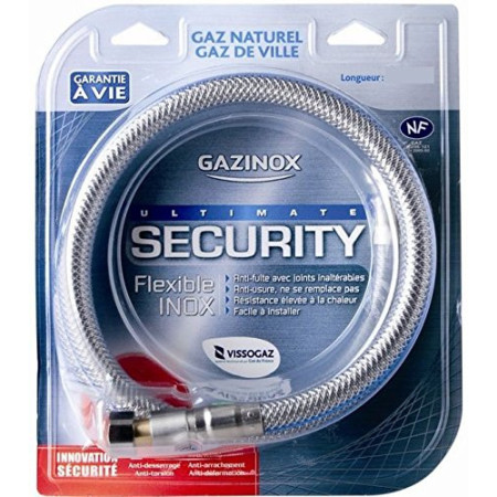 Tuyau Gaz Naturel Gazinox Inox 2m Sécurité & Flexibilité