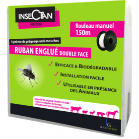 Ruban Englué Anti-Mouches Élevage - INSECTAN 150m