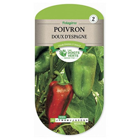 Poivron Doux d'Espagne Les Doigts Verts