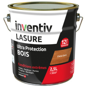 Lasure Inventi Chêne Doré - Protection Bois 2,5L