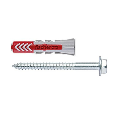 Cheville FISCHER DuoPower Tous Matériaux 14x70 avec Vis Lot de 2