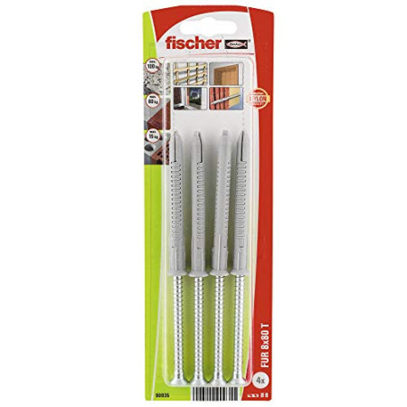 Chevilles Fischer FUR 8x80 T K NV Fixation Béton, Brique, Pierre