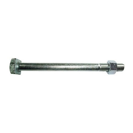 Boulon de Charpente Tête Carrée Acier Zingué Blanc Ø16mm x 250mm