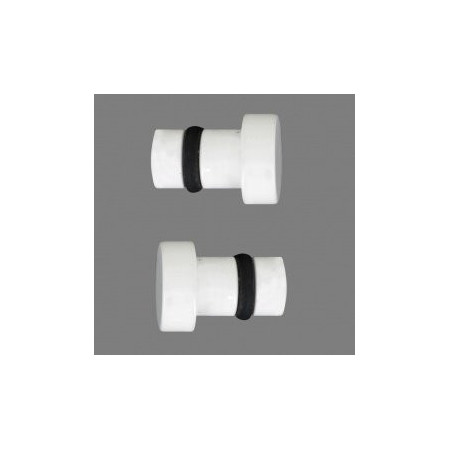 Rideaux Bouchons d'étanchéité céramique blanche 12mm Lot de 2